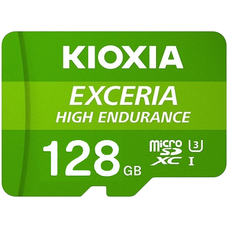 Карта памяти microSD KIOXIA Exceria High Endurance (M303E) 128GB UHS I U3 с адаптером (LMHE1G128GG2)