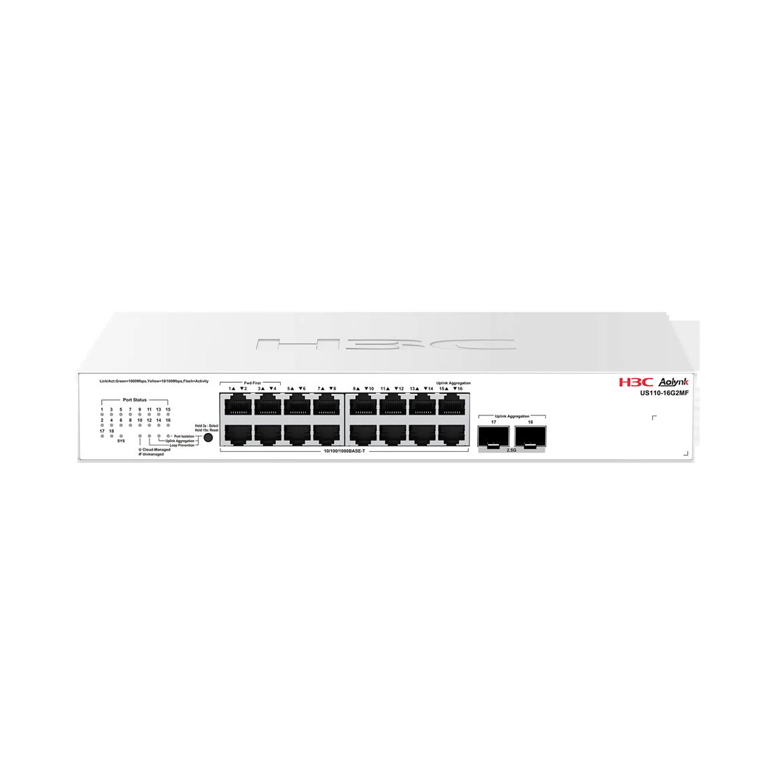 Коммутатор H3C Aolynk US110-16G2MF