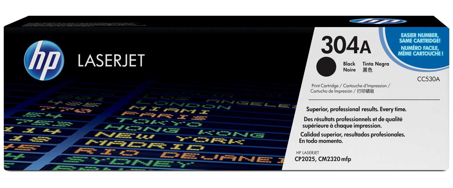 Картридж HP 304A LaserJet Toner Cartridge (CC530A), черный