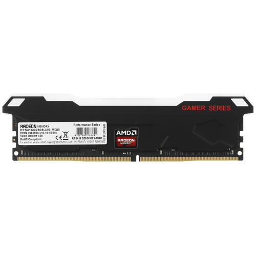 Модуль памяти AMD R7 Performance, R7S416G2606U2S-RGB [16 ГБ DDR 4, 2666 МГц, 1.2 В]