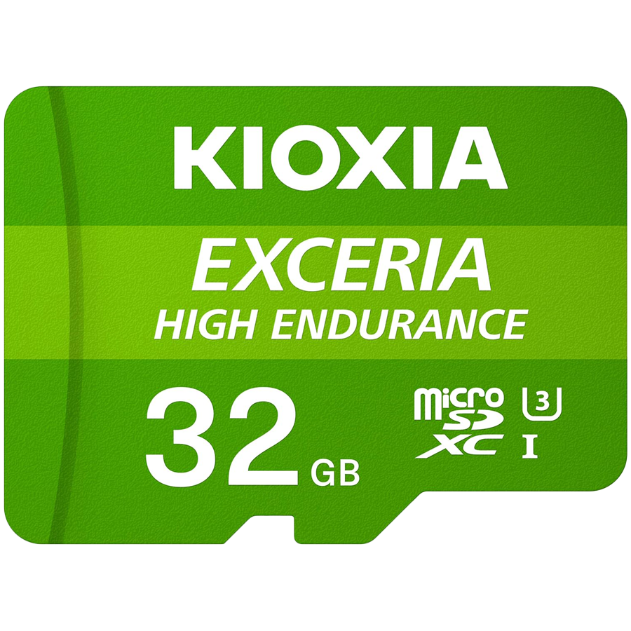 Карта памяти microSD KIOXIA Exceria High Endurance (M303E) 32GB UHS I U3 с адаптером (LMHE1G032GG2)