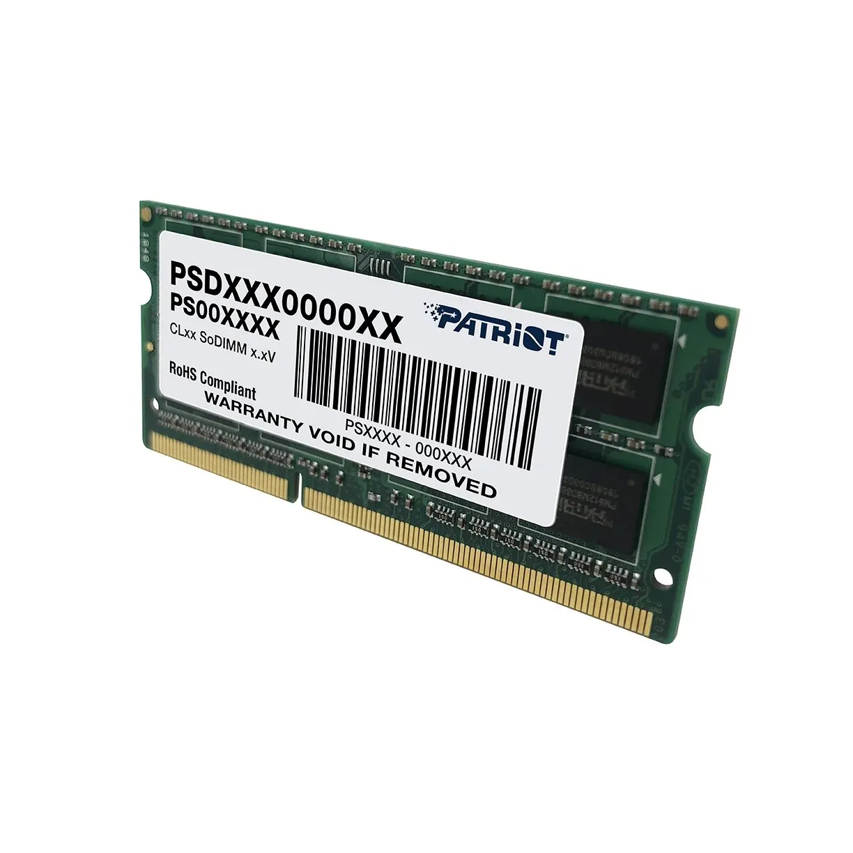 Модуль памяти для ноутбука Patriot, PSD38G1600L2S [8 ГБ DDR 3, 1600 МГц, 1.35 В]