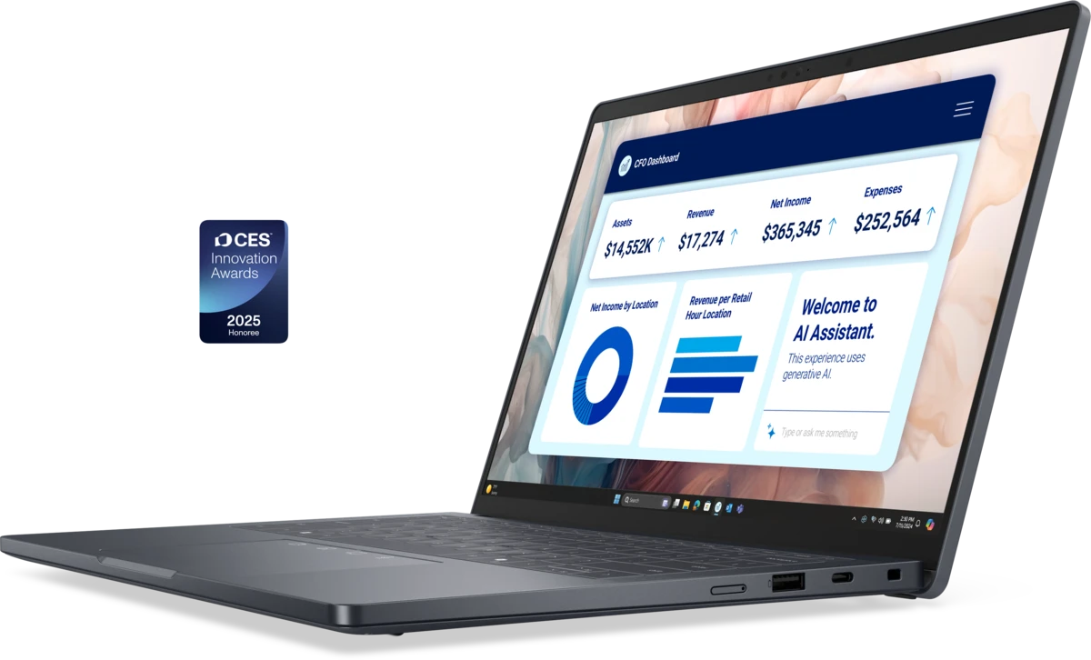 Ноутбук Dell Pro 14 Premium PA14250 (210-BPFF) [14", Ultra 7 268V, 32 ГБ ОЗУ, 1 ТБ SSD, Windows 11 Pro]