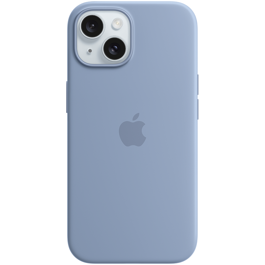 iPhone 15 Silicone Case with MagSafe - Winter Blue,Model A3123