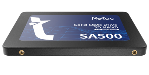 Твердотельный накопитель SSD Netac SA500 (NT01SA500-128-S3X) [128 ГБ, 2.5", SATA III, чтение: 500 МБ/с, запись: 400 МБ/с]