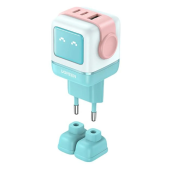Зарядное устройство Ugreen CD361 35855 Nexode 65W 1*USB-A/2*USB-C Robot GaN Fast Charger