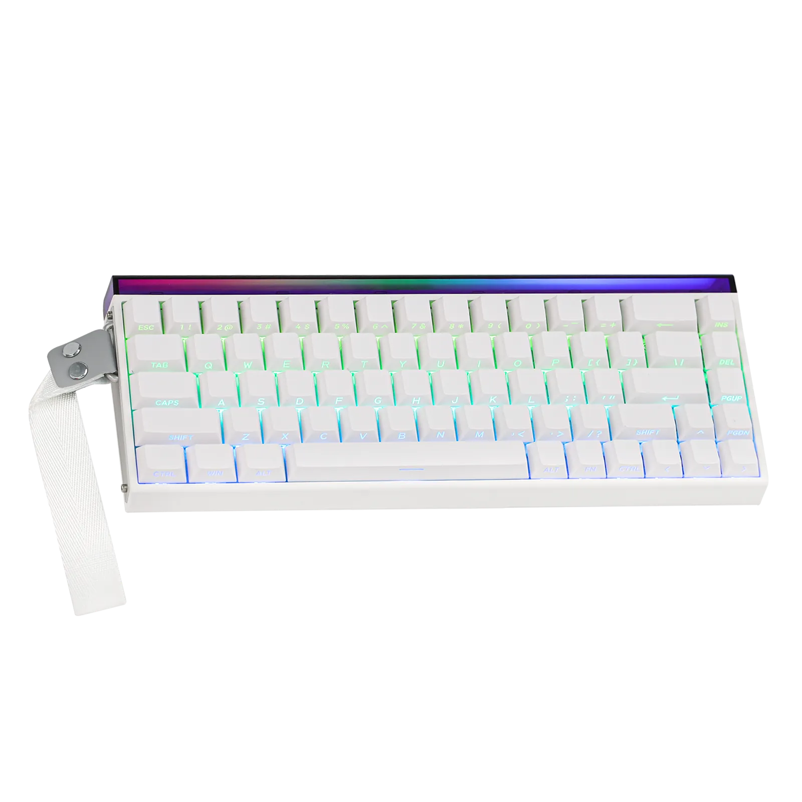 Клавиатура Aula HERO 68 HE [механическая, проводная, RGB подсветка, Black King Switch, белая]