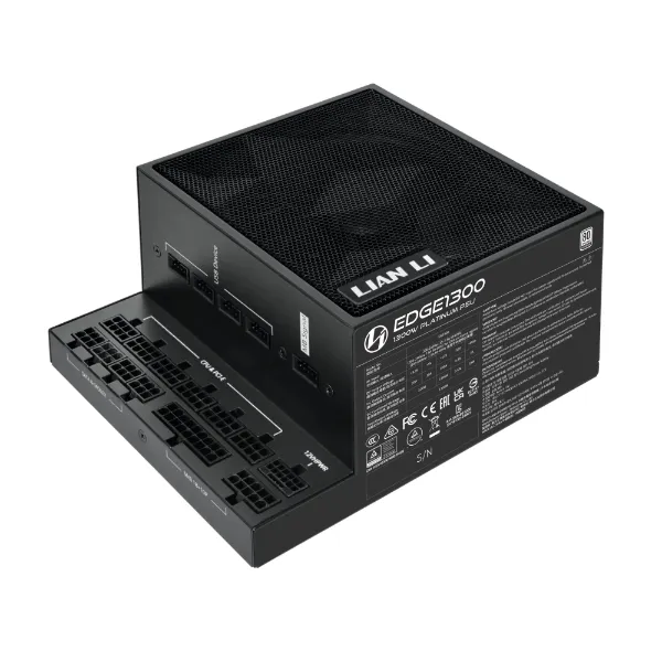 Блок питания Lian Li EG1300 BLACK 1300W (G9P.EG1300.BE00.EU) [1300 Вт, 80 PLUS Platinum, 12x SATA, 3x 6+2 pin PCIe, 1x 4+4 pin CPU, ATX]