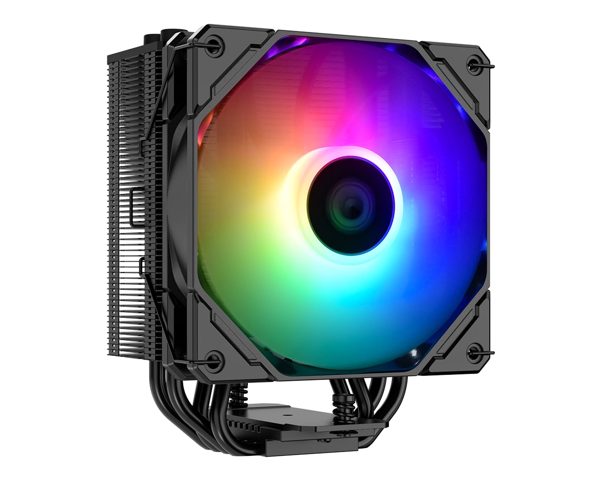 Система охлаждения ID-Cooling SE-224-XTS Black ARGB Cooler for S1200/1700/115x/AMD, 220W, 600-1500rpm, 3pin