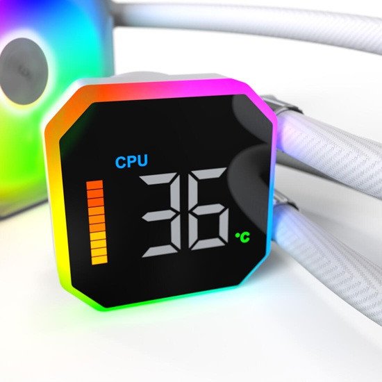 Система охлаждения Montech HyperFlow Digital 360 (W) [120 мм, 2200 об/мин, 36.25 dBA, 4 pin]