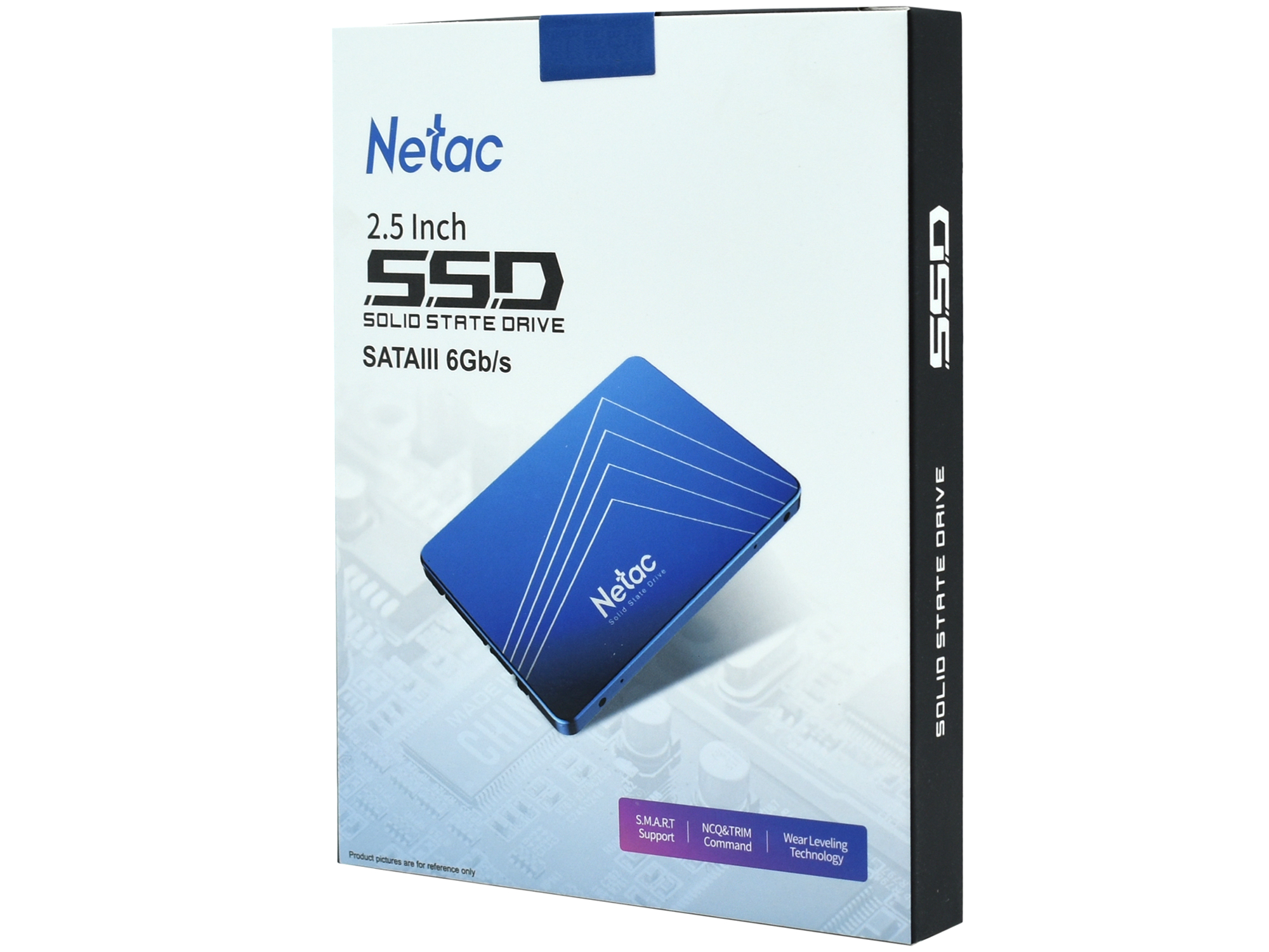 SSD-накопитель Netac N600S (NT01N600S-256G-S3X) [256 ГБ, 2.5", SATA III, 560/520 МБ/с, TLC]