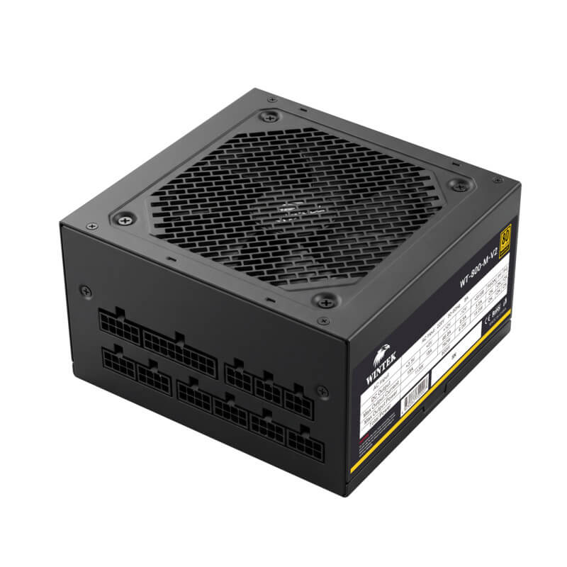 Блок питания Wintek WT-800-M-V2 [800 Вт, 80 PLUS Bronze, 6x SATA, 1 x 16 pin (12VHPWR), 4 x 6+2 pin PCIe, 2x 4+4 pin CPU, EPS12V, ATX]