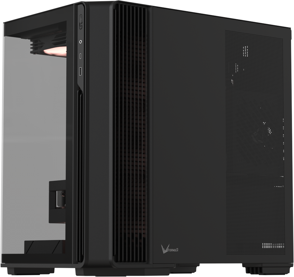 Корпус Formula V Crystal Z7 PA [Midi Tower, 5 x 120мм ARGB, черный]