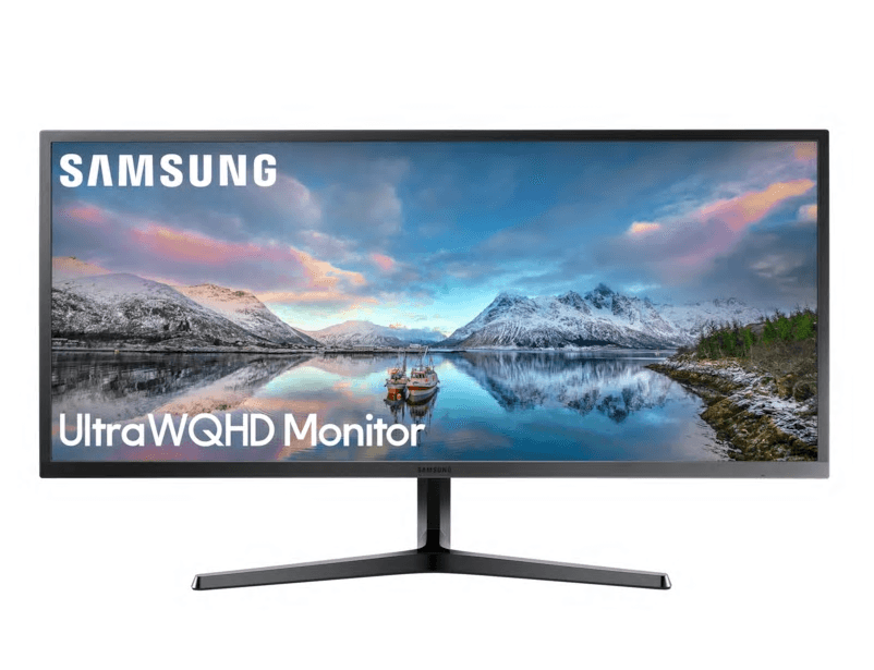 Монитор Samsung LS34J550WQIXCI [34.1" VA, 3440x1440, 75 Гц, 4 мс, HDMI x2, DisplayPort]