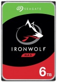 Жесткий диск Seagate IronWolf ST6000VN001, [6 ТБ, 3.5", SATA III, 5400 об/мин, 256 МБ кэш, сетевой накопитель (NAS]