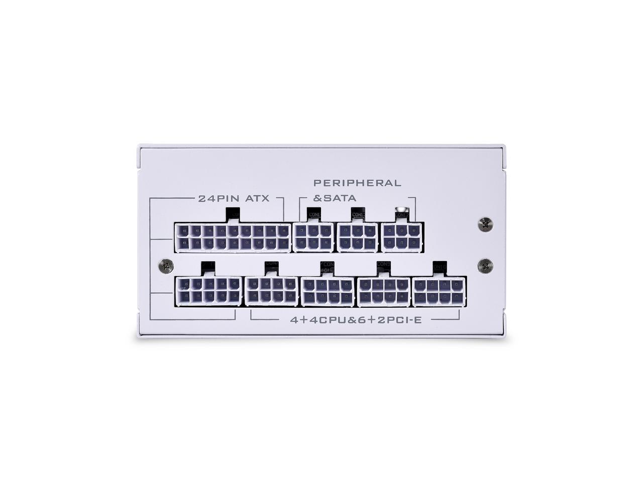 Блок питания Lian Li SP750 G89.SP750W.00EU White [750 Вт, 80 PLUS Gold, 4x SATA, 3x 6+2 pin PCIe, 2x 4+4 pin CPU]