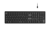 Клавиатура A4Tech Fstyler FBX55C BLACK [мембранная, беспроводная, черная]