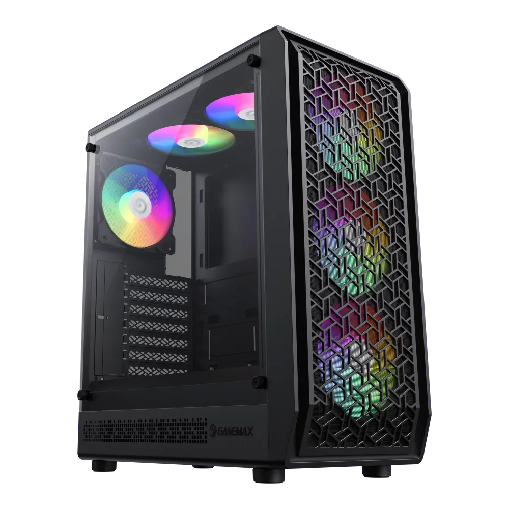 Корпус Gembird FORGE AB (1115-3801R0007) [Midi Tower, Без вентиляторов, черный]