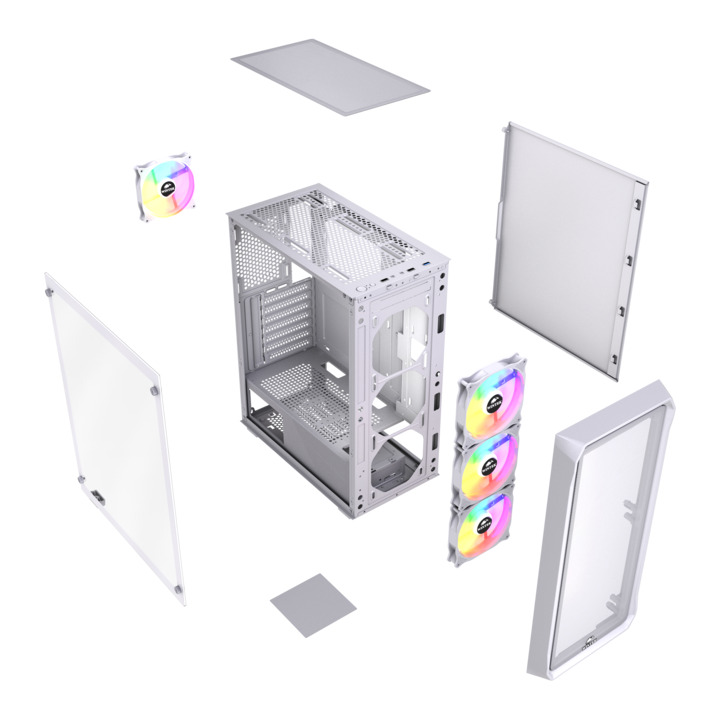 Корпус Wintek Tornado Pro PS195-W-M [Midi Tower, Нет, белый]