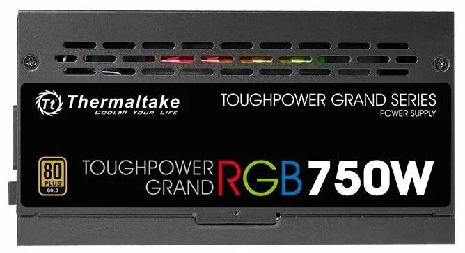 Блок питания Thermaltake Toughpower Grand RGB Sync Edition 750W (PS-TPG-0750FPCGEU-S), [750 Вт, 80 PLUS Gold, 9x SATA, 4x 6+2 pin PCIe, 1x 4+4 pin CPU, EPS12V]