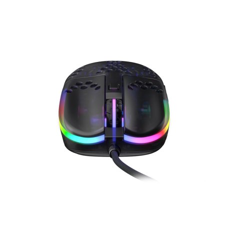 Мышь Xtrfy MZ1 (MZ1-RGB-BLACK-TP) [проводная, светодиодная, 16000 DPI, 1000 Гц, подсветка, черная]