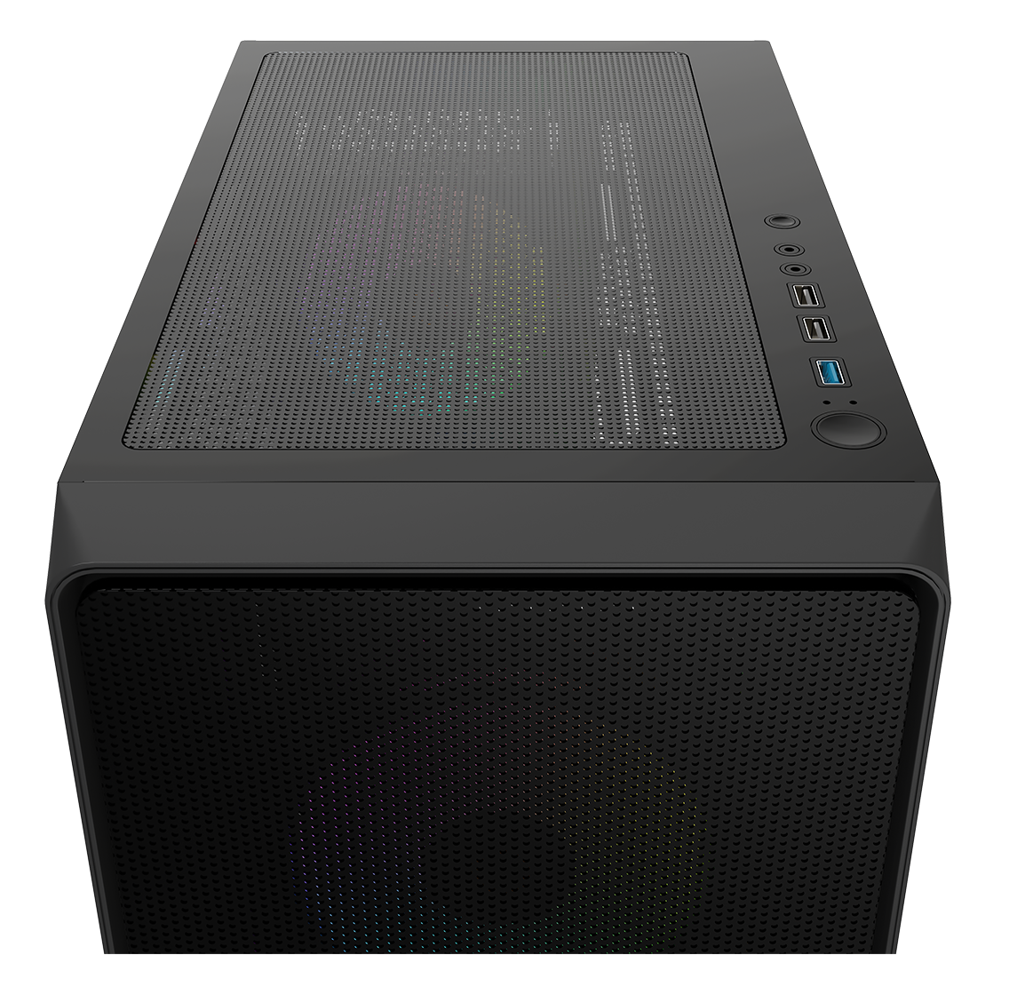 Корпус Ocypus Gamma C60 ARGB (Gamma-C60-BKG400XX-GL) [Midi Tower, 4 x 120 мм ARGB, черный]