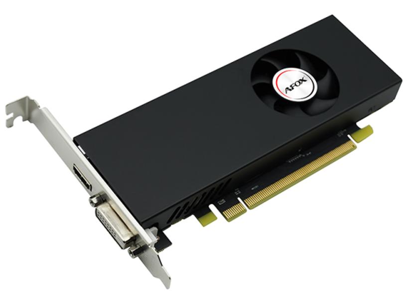 Видеокарта Afox Radeon RX 550 4GB D5 LP Single Fan (AFRX550-4096D5L2) [4 ГБ, GDDR5, 128 бит, DVI, HDMI]