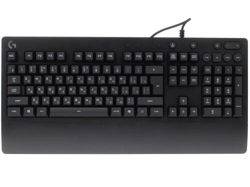 Клавиатура Logitech G213 Prodigy, 920-008092 [мембранная, проводная, клавиш - 112, подсветка]