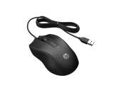 Мышь HP Wired Mouse 100 (6VY96AA) [проводная, светодиодная, 1600 DPI, черная]