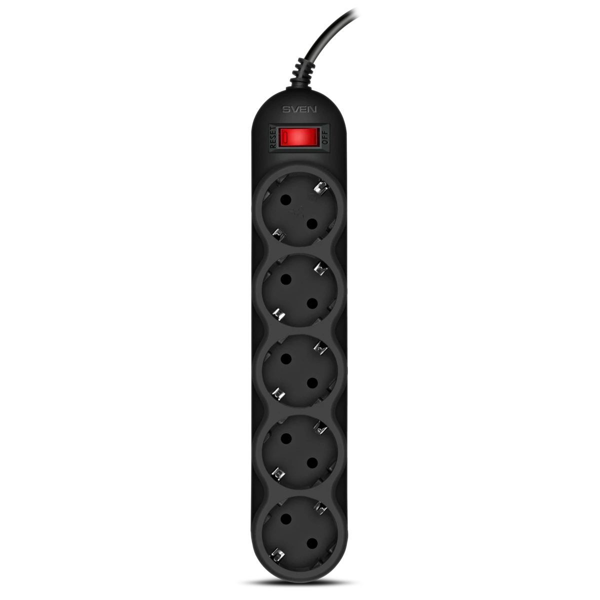Сетевой фильтр SVEN SF-05L 1,8 м (5 розеток) черный