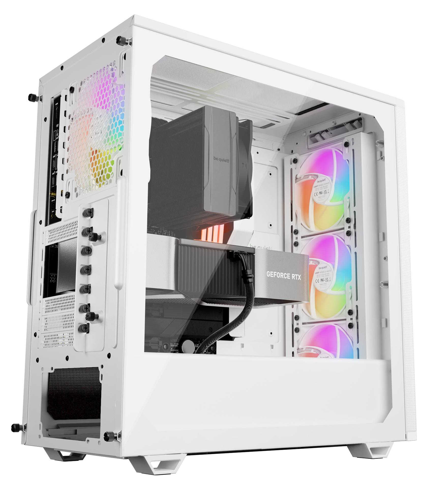 Корпус Be quiet! Pure Base 501 LX (BGW79) [Midi Tower, 3 x 120 см ARGB, 1 x 140 см, белый]