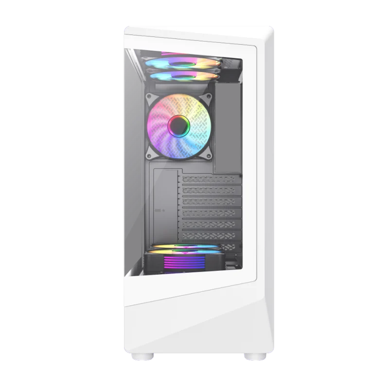 Корпус GameMax Vista COC AW White [Midi Tower, 6 x 120мм ARGB, белый]