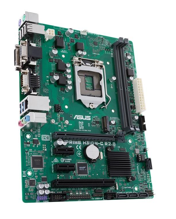Материнская плата Asus Prime H310M-C R2.0 LGA1151, 2XDDR4 2666/2400/2133MHZ, 4XSATA3,1XM.2, COM MATX 