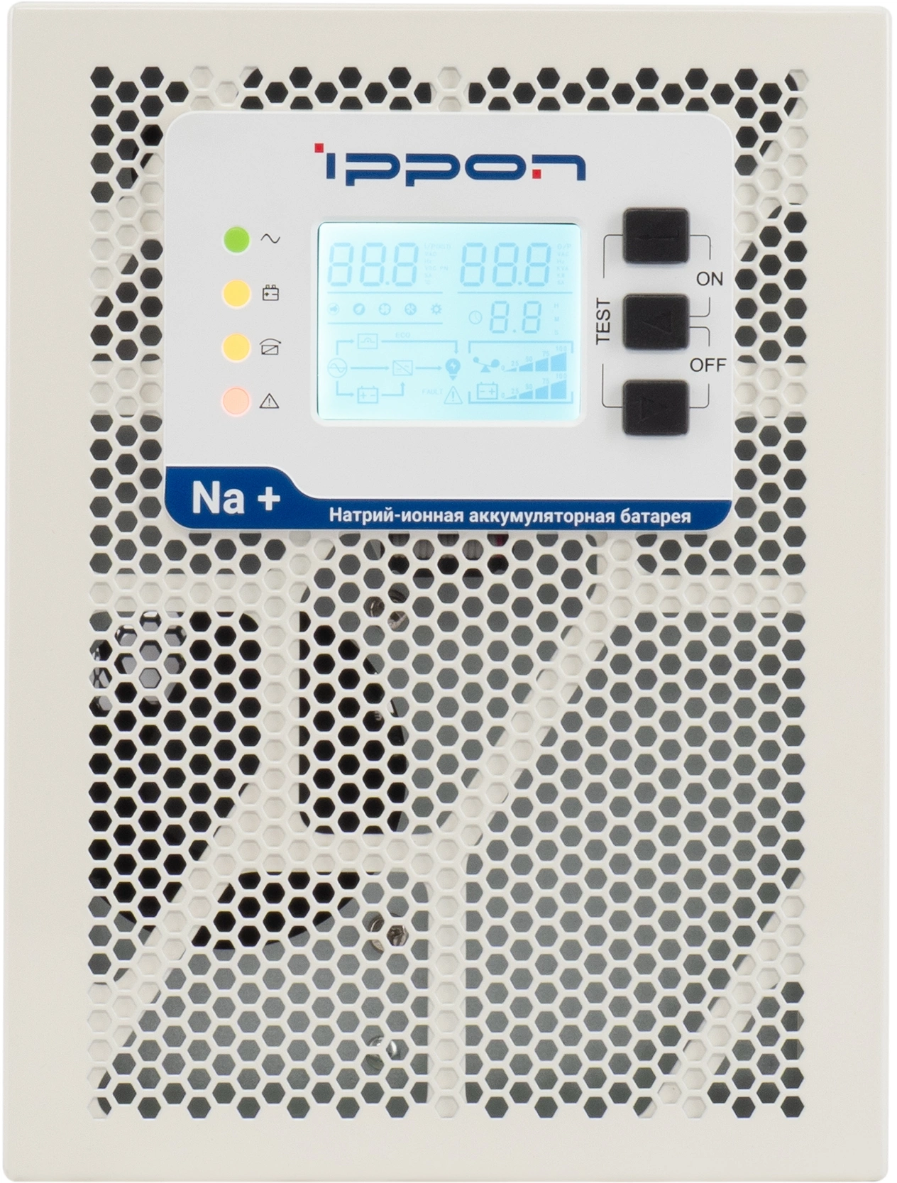ИБП Ippon Na+ TAE 1000 1000W/Tower online/батарея 12V 4,8Ah*3/USB-B/RS-232/EPO/3 euro роз/ЖК-дисплей/поддержка SNMP/Бел