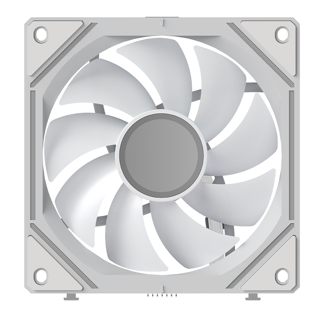 Вентилятор для корпуса Ocypus Gamma F12 UNI WH ARGB [123 x 120 мм, 1800 об/мин, 53 CFM, 31 дБ, PWM]