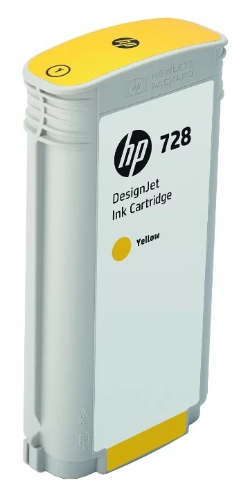 Картридж струйный HP 728 (F9J65A) желтый