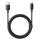 Интерфейсный кабель Baseus Silky USB to Type-C 100W 2m Black (P10377703113-01)