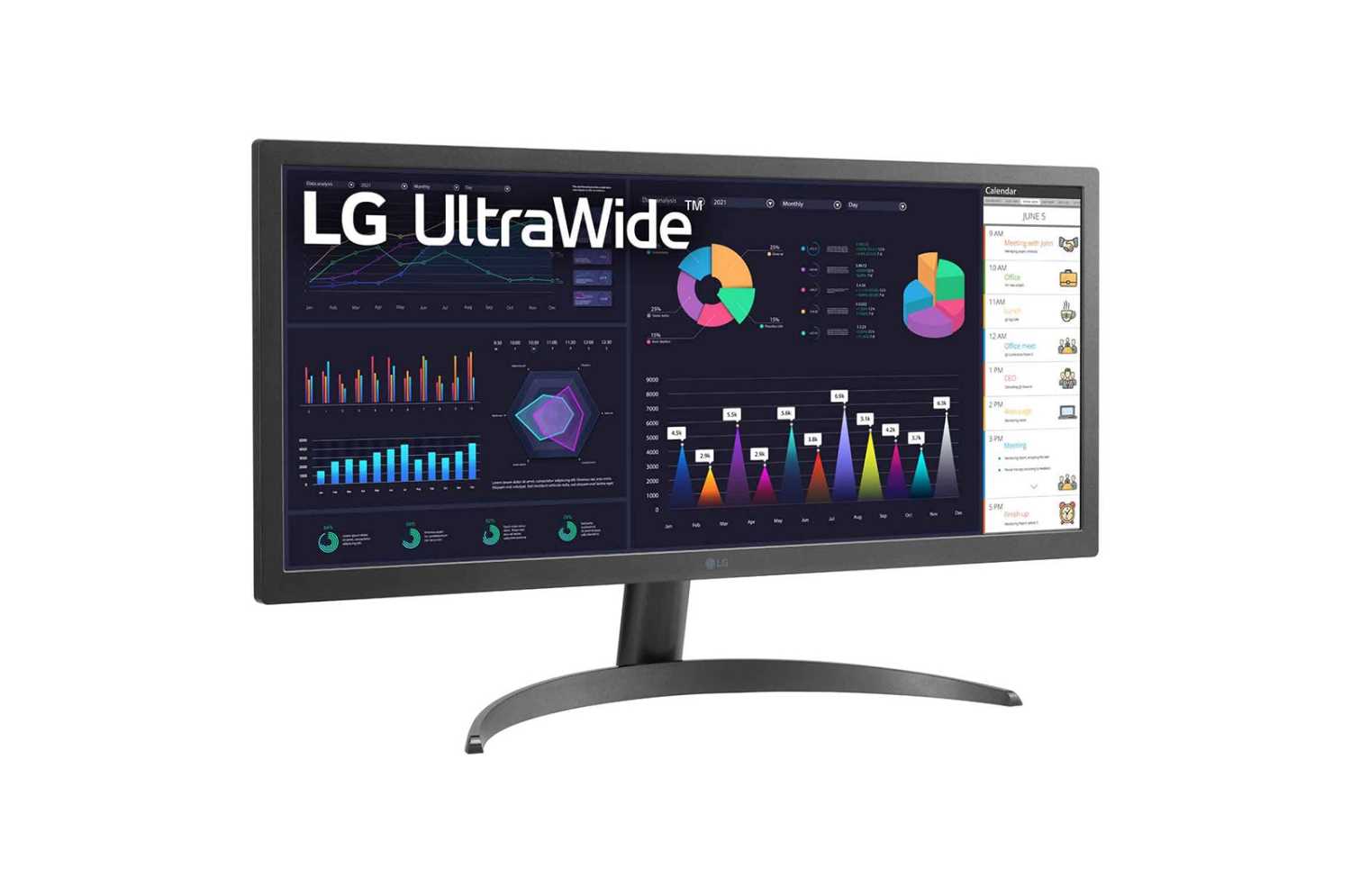 Монитор LG 26WQ500-B [25.7" IPS, 2560x1080, 75 Гц, 5 мс, HDMI x2, DisplayPort]