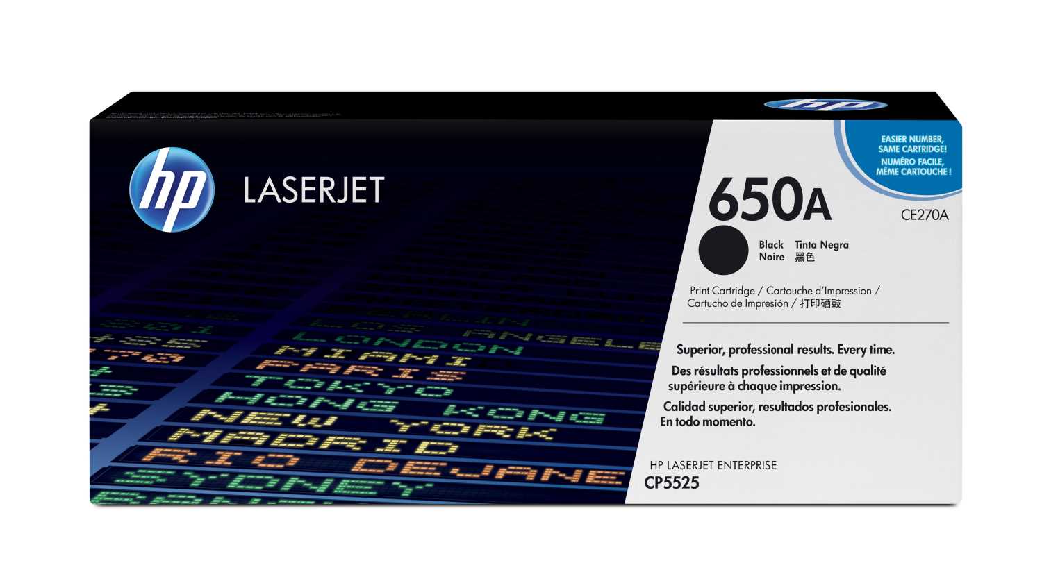 Black Print Cartridge for Color LaserJet CP5525 Черный