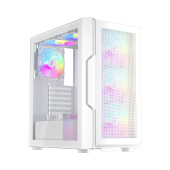 Корпус 1stPlayer T7-P (T7-P-WH-4F7-W) [Midi Tower, 4 x 12 см, белый]