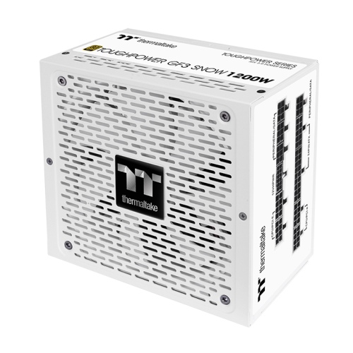 Блок питания Thermaltake Toughpower GF3 1200W White (PS-TPD-1200FNFAGE-N) [1000 Вт, 80 PLUS Gold, 12x SATA, 1 x 16 pin (12VHPWR), 4 x 6+2 pin PCIe, 2x 4+4 pin CPU, ATX]