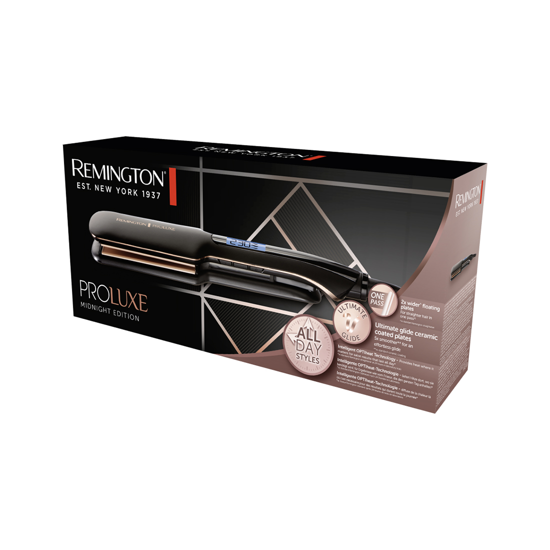 Выпрямитель для волос Remington Proluxe Midnight Wideplate S9150B