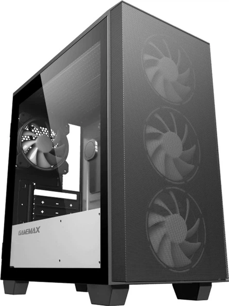 Корпус GameMax Aero mini Black (1110-6607R0017) [Mini Tower, 3 x 120x120 мм, черный]