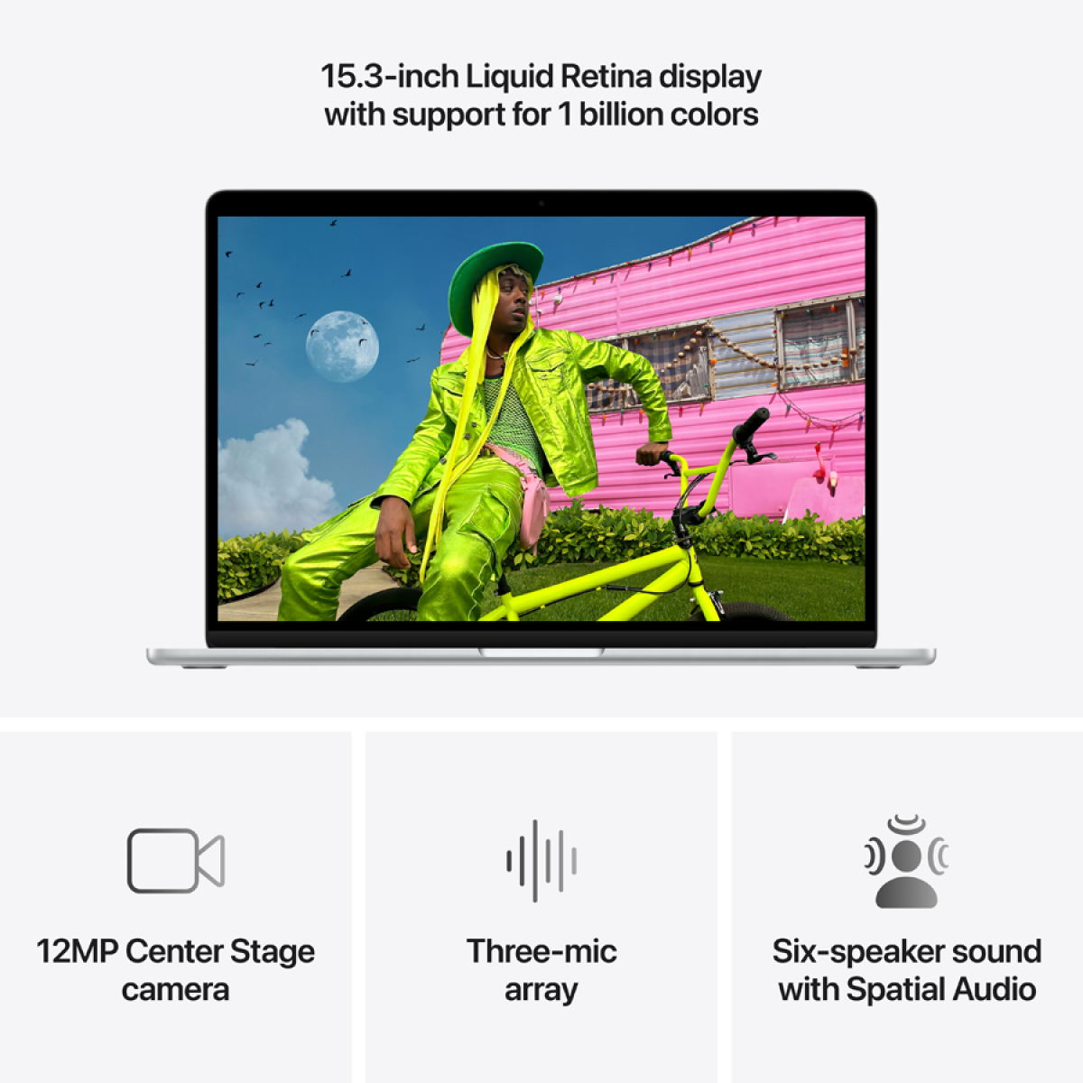 Ноутбук Apple MacBook Air A3448 (MDVA4RU/A) [15.3", M5, 16 ГБ ОЗУ, 1 ТБ SSD, MacOS]