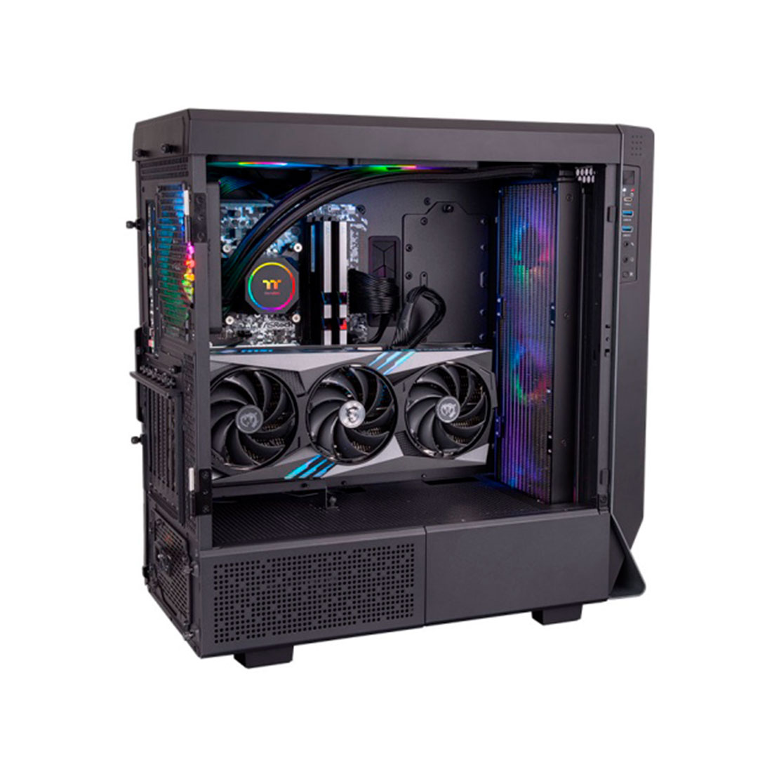Система охлаждения Thermaltake TH420 ARGB [140 x 140 x 25 мм, 1800 об/мин, 34,7 дБ, 4 pin]