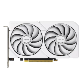 Видеокарта Asus RX 9060 XT DUAL WHITE (DUAL-RX9060XT-16G-WHITE) [16 ГБ, GDDR6, 128 бит, HDMI, DisplayPort (2 шт)]