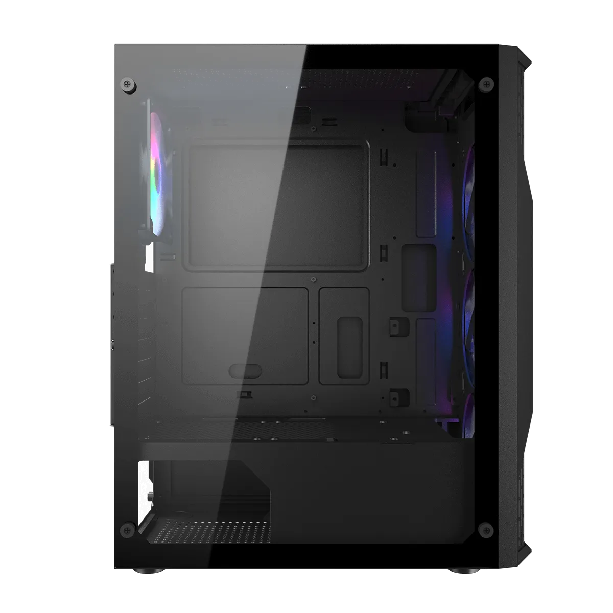 Корпус Cougar MX110 RGB (382BD20.0001) [Midi Tower, 4x 120 мм RGB, черный]