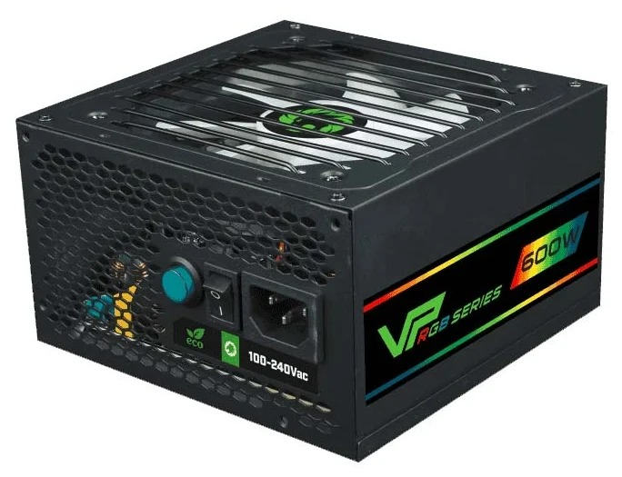 Блок питания ПК GameMax VP-600-RGB-M, 600W