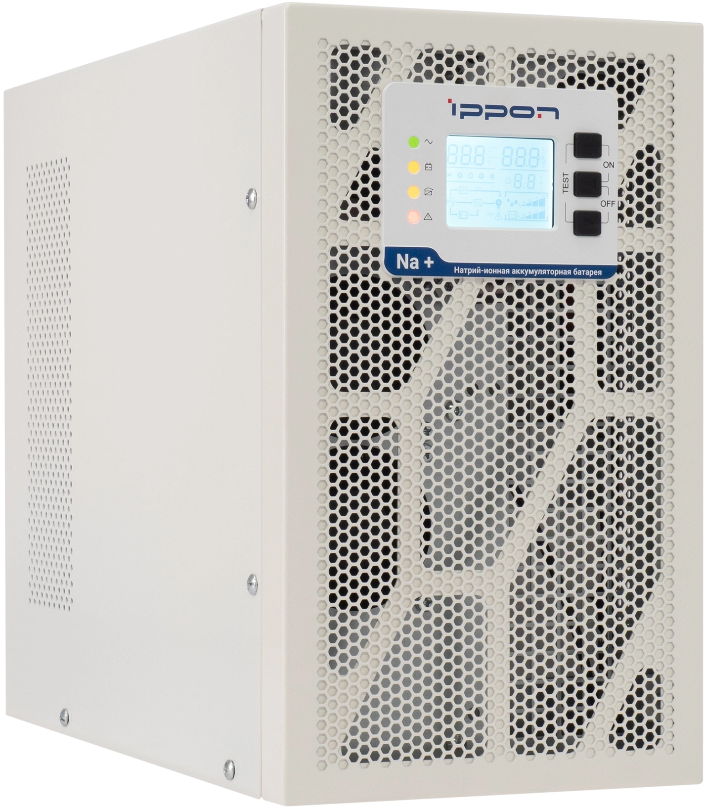 ИБП Ippon Na+ TAE 3000 3000W (Tower online/батарея 12V 4,8Ah*8/USB-B /RS-232/EPO/4 euro роз/ЖК-дисплей/поддержка SNMP/Белый)