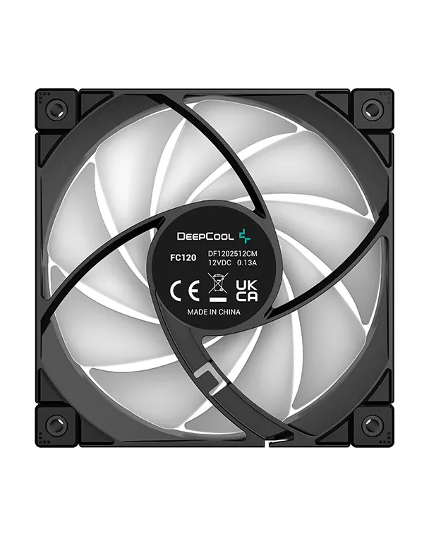 Вентилятор для корпуса DeepCool FC120 [120 мм, 1800 об/мин, 61.91 CFM, 28 дБ, PWM]